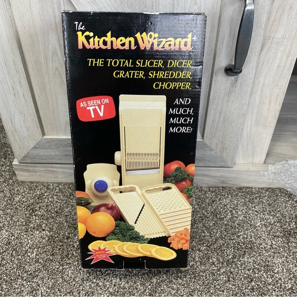 Vtg Kitchen Wizard Slicer Dicer Grater Shredder Chopper AS Seen TV Edger 1995 - Picture 1 of 9